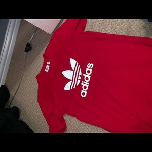 Red Adidas t shirt